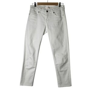 Aristocrat Womens 27‎ White Solid Monaco Jeans Mid Rise Luxury Made in USA